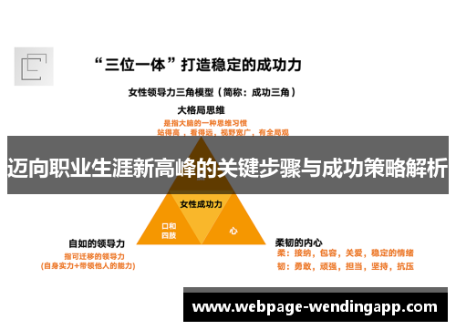迈向职业生涯新高峰的关键步骤与成功策略解析
